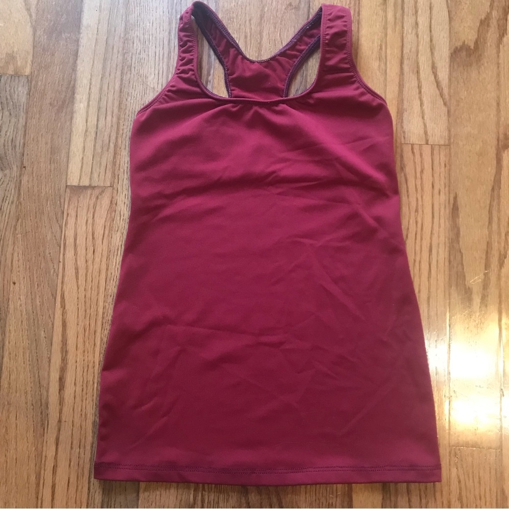 Motionwear Racerback Extended Length Tank Top; size Small